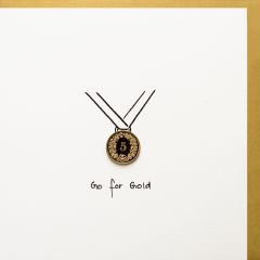5er-Karte Medaille Go for Gold