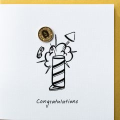 5er-Karte Tischbombe Congratulations