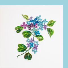Carte Quilling Violette