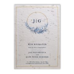 Hochzeitskarte Jae + Gian Peter