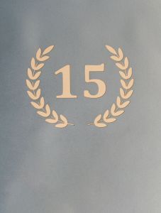 Carte personalisée jubilé 15 ans