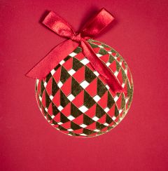 Carte personalisée Weihnachtskugel