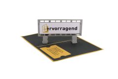 Carte personalisée Hervorragend panneau publicitaire