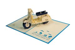 Carte personalisée Vespa Club Suisse bleu