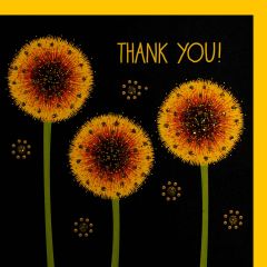 fromJUDE-Dankeskarte Pusteblume Thank you gelb