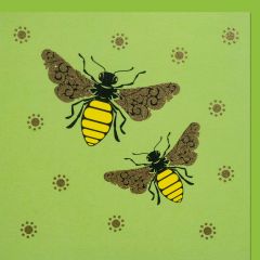 fromJUDE-Karte Hummel grün