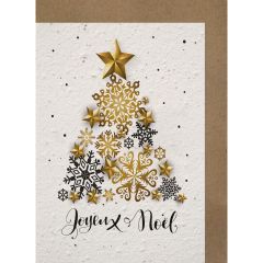 Growing Paper-Karte Sternenbaum Joyeux No&euml;l