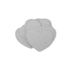 Papier ensemencé - Set Growing Paper de papier vierge et de bricolage: COEUR 10 pièces 