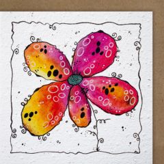 Carte graine Growing Paper carré Magie des fleurs