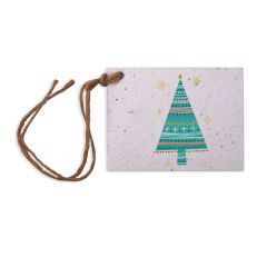 Growing Paper Geschenkanh&auml;nger Weihnachtsbaum mit Sternen