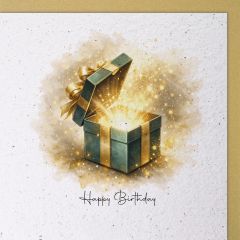 Handmade Paper Karte Magisches Geschenk Happy Birthday