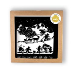 Kartenbox Scherenschnitt 5 Stück: LSP009.SW.N