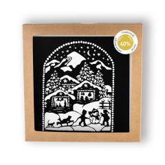 Kartenbox Scherenschnitt 5 Stück: LSP060.SW.N
