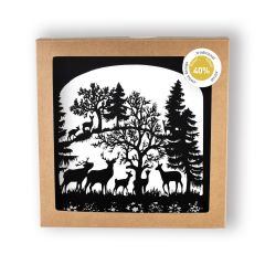 Kartenbox Scherenschnitt 5 Stück: LSP012.SW.N