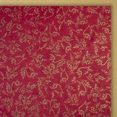 Cartes papier organique feuilles rouge