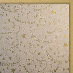 Cartes papier organique félicitations blanche