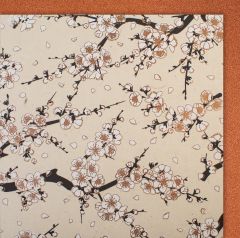 Organic Paper Card Kirschblüten weiss