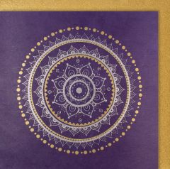 Organic Paper Card Mandala 3 lila