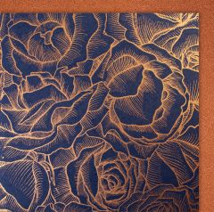Organic Paper Card Lotusblüten blau