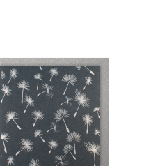 Organic Paper Card klein Pusteblume anthrazit