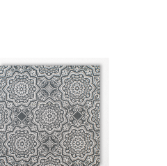 Organic Paper Card klein Mandala Muster anthrazit