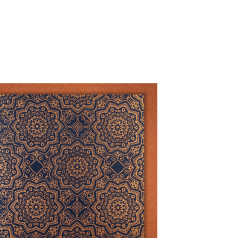 Organic Paper Card klein Mandala Muster blau