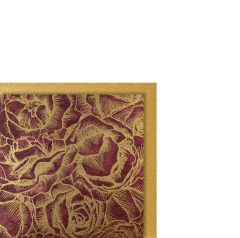 Organic Paper Card klein Lotusbl&uuml;ten rot