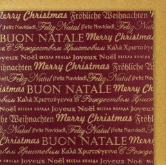 Organic Paper Card Xmas Text rot