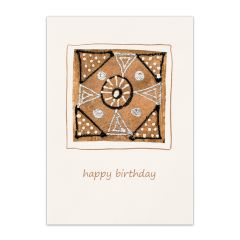 Tea Bag-Karte Plaza Happy Birthday