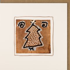Tea Bag-Karte quadratisch Weihnachtsbaum