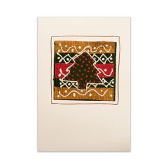 Tea Bag-Karte farbiger Weihnachtsbaum