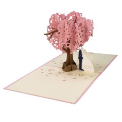 Carte 3D Pop-up Les mariés sous l'arc d'or