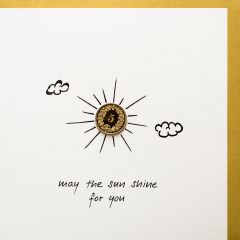 Carte 5 centimes Soleil May the sun shine for you