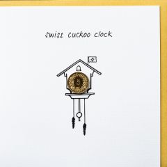 Carte 5 centimes Coucou Swiss cuckoo clock