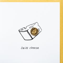 Carte 5 centimes Fromage Swiss cheese