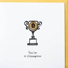 5er-Karte Pokal You're a champion