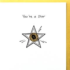 5er-Karte Superstar You're a star