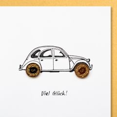 5er-Karte Deux Chevaux Viel Glück