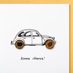 5er-Karte Deux Chevaux Bonne chance!