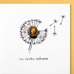 5er-Karte Löwenzahn Die besten Wünsche