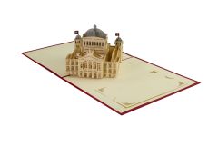 Carte 3D Pop-up Palais fédéral rouge