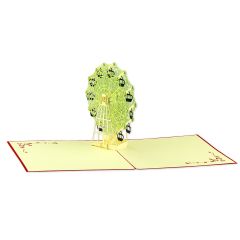 3D Pop-up-Karte Riesenrad rot