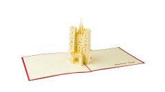 3D Pop-up-Karte Spalentor Basel rot