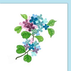Quilling-Karte Vergissmeinnicht