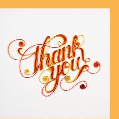 Carte Quilling  Thank you