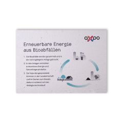 Carte Growing paper personalise Axpo