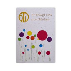 Carte Growing paper personalise Axpo
