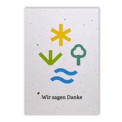 Carte Growing paper personalise Axpo