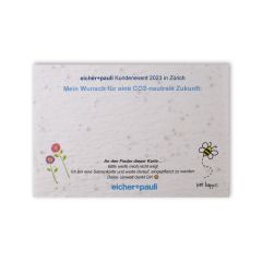 Carte Growing paper personalise Axpo
