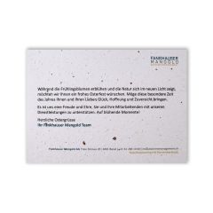 Carte Growing paper personalise Axpo